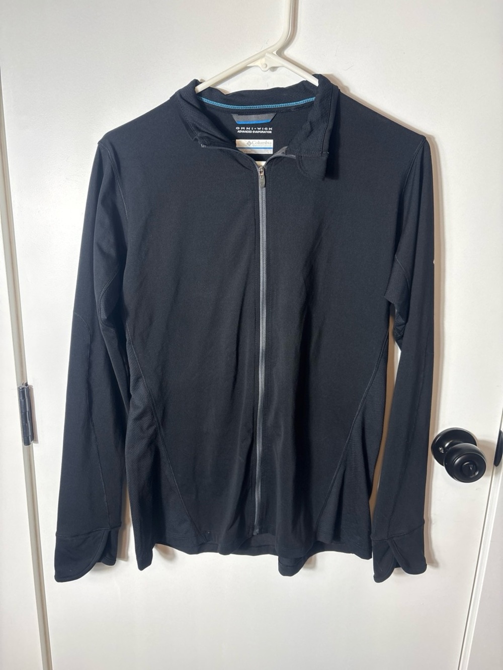 Gropcore Hiking Columbia Omni Wick Black Full Zip Athletic Jacket Women’s Large